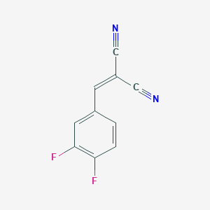 molecular formula C10H4F2N2 B5849254 (3,4-difluorobenzylidene)malononitrile 