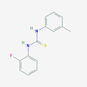 molecular formula C14H13FN2S B5849262 N-(2-fluorophenyl)-N'-(3-methylphenyl)thiourea 
