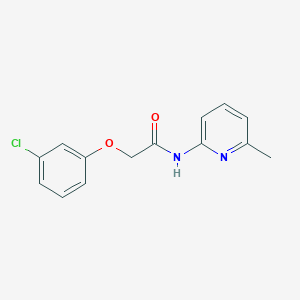 molecular formula C14H13ClN2O2 B5849263 2-(3-chlorophenoxy)-N-(6-methyl-2-pyridinyl)acetamide 