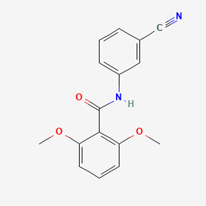 molecular formula C16H14N2O3 B5849272 N-(3-cyanophenyl)-2,6-dimethoxybenzamide 