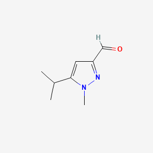 molecular formula C8H12N2O B584928 5-Isopropyl-1-methyl-1H-pyrazole-3-carbaldehyde CAS No. 154927-04-5