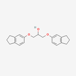 molecular formula C21H24O3 B5849428 1,3-bis(2,3-dihydro-1H-inden-5-yloxy)-2-propanol 