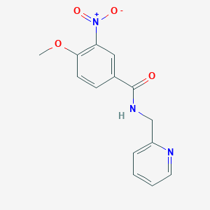 molecular formula C14H13N3O4 B5849487 4-methoxy-3-nitro-N-(2-pyridinylmethyl)benzamide 