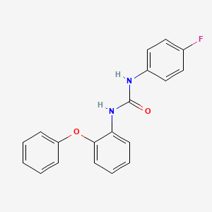 molecular formula C19H15FN2O2 B5849491 N-(4-fluorophenyl)-N'-(2-phenoxyphenyl)urea 