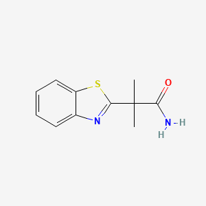 molecular formula C11H12N2OS B584950 2-(Benzo[d]thiazol-2-yl)-2-methylpropanamide CAS No. 157763-47-8