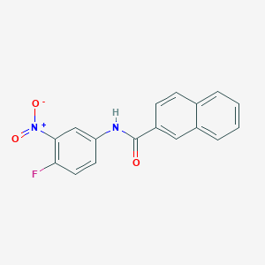 molecular formula C17H11FN2O3 B5849540 N-(4-fluoro-3-nitrophenyl)-2-naphthamide 