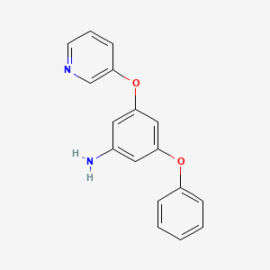 molecular formula C17H14N2O2 B5849544 3-phenoxy-5-(3-pyridinyloxy)aniline 