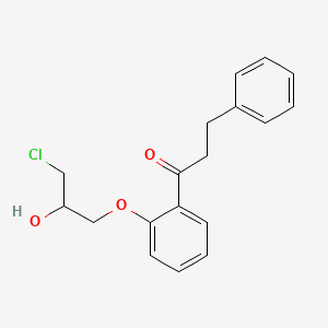 molecular formula C18H19ClO3 B584955 Depropylamino Chloro Propafenone CAS No. 165279-79-8