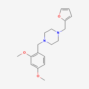 molecular formula C18H24N2O3 B5849555 1-(2,4-dimethoxybenzyl)-4-(2-furylmethyl)piperazine 