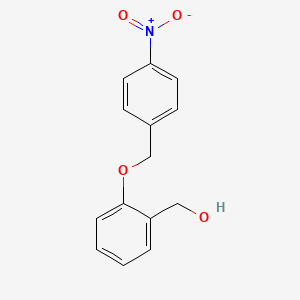 molecular formula C14H13NO4 B5849572 {2-[(4-nitrobenzyl)oxy]phenyl}methanol 