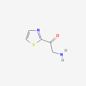 molecular formula C5H6N2OS B584958 2-Amino-1-thiazol-2-yl-ethanone CAS No. 153720-01-5
