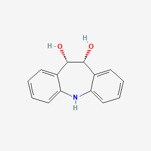 molecular formula C14H13NO2 B584959 Iminostilbene-10,11-dihydrodiol CAS No. 56211-73-5