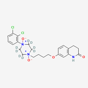 molecular formula C23H27Cl2N3O4 B584962 阿立哌唑-d8 N,N-二氧化物 CAS No. 1346603-98-2