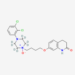 molecular formula C23H27Cl2N3O3 B584965 阿立哌唑-d8 N1-氧化物 CAS No. 1346600-34-7
