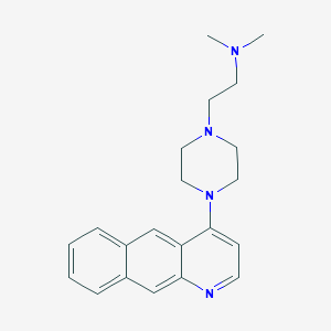 molecular formula C21H26N4 B5849657 2-(4-benzo[g]quinolin-4-yl-1-piperazinyl)-N,N-dimethylethanamine 