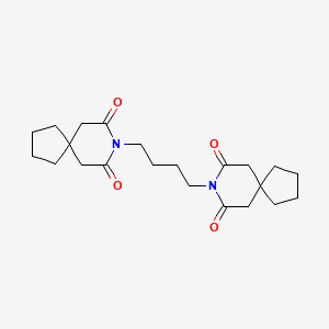 molecular formula C22H32N2O4 B584967 8,8'-(1,4-Butanediyl)bis-8-azaspiro[4.5]decane-7,9-dione CAS No. 257877-44-4