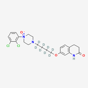 molecular formula C23H27Cl2N3O3 B584969 阿立哌唑-d8 N4-氧化物 CAS No. 1346600-39-2