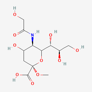 molecular formula C12H21NO10 B584970 N-(Hydroxyacetyl)-2-O-methyl-a-neuraminic acid CAS No. 14206-42-9