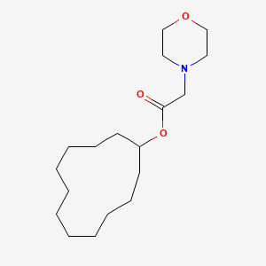 molecular formula C18H33NO3 B5849718 cyclododecyl 4-morpholinylacetate 