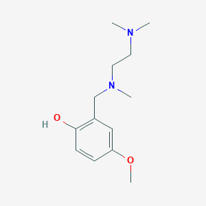 molecular formula C13H22N2O2 B5849762 2-{[[2-(dimethylamino)ethyl](methyl)amino]methyl}-4-methoxyphenol 