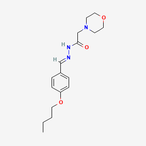 molecular formula C17H25N3O3 B5849764 N'-(4-butoxybenzylidene)-2-(4-morpholinyl)acetohydrazide 
