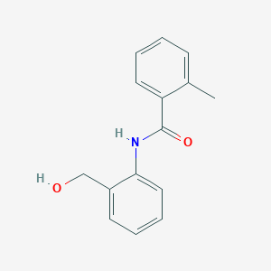 molecular formula C15H15NO2 B5849790 N-[2-(hydroxymethyl)phenyl]-2-methylbenzamide 