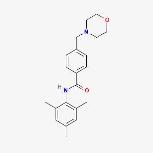 molecular formula C21H26N2O2 B5849795 N-mesityl-4-(4-morpholinylmethyl)benzamide 
