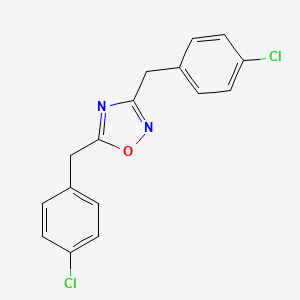 molecular formula C16H12Cl2N2O B5849805 3,5-bis(4-chlorobenzyl)-1,2,4-oxadiazole 