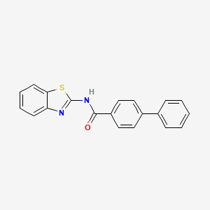 molecular formula C20H14N2OS B5849811 N-1,3-benzothiazol-2-yl-4-biphenylcarboxamide 