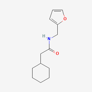 molecular formula C13H19NO2 B5849814 2-cyclohexyl-N-(2-furylmethyl)acetamide 