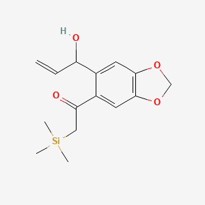 6-[2(Trimethylsilyl)-1-ethynyl]-1,3-benzodioxole-5-vinylmethanol