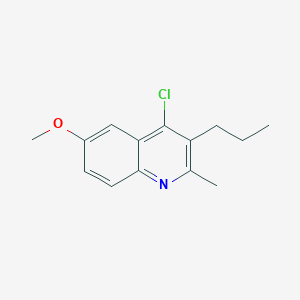 molecular formula C14H16ClNO B5849852 4-chloro-6-methoxy-2-methyl-3-propylquinoline CAS No. 3348-22-9