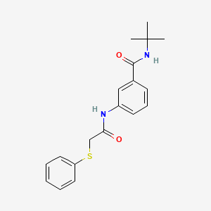 molecular formula C19H22N2O2S B5849853 N-(tert-butyl)-3-{[(phenylthio)acetyl]amino}benzamide 