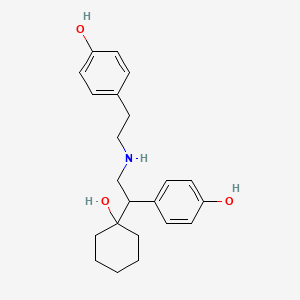 molecular formula C22H29NO3 B584987 4-[2-[[2-(1-Hydroxycyclohexyl)-2-(4-hydroxyphenyl)ethyl]amino]ethyl]phenol CAS No. 1346601-21-5