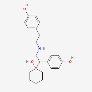 molecular formula C22H29NO3 B584987 4-[2-[[2-(1-Hydroxycyclohexyl)-2-(4-hydroxyphényl)éthyl]amino]éthyl]phénol CAS No. 1346601-21-5