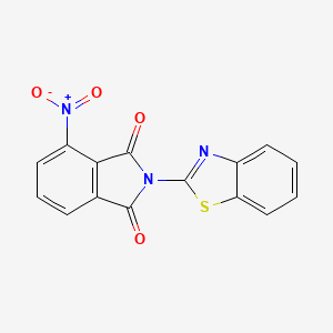 molecular formula C15H7N3O4S B5849875 2-(1,3-benzothiazol-2-yl)-4-nitro-1H-isoindole-1,3(2H)-dione 