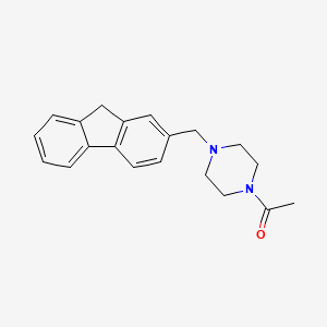 molecular formula C20H22N2O B5849884 1-acetyl-4-(9H-fluoren-2-ylmethyl)piperazine 