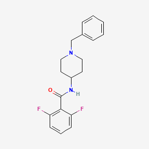 molecular formula C19H20F2N2O B5849892 N-(1-benzyl-4-piperidinyl)-2,6-difluorobenzamide 