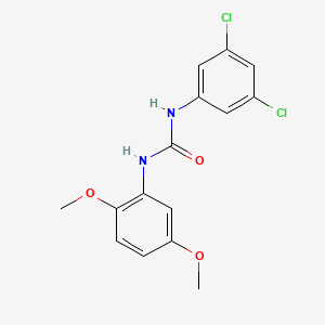 molecular formula C15H14Cl2N2O3 B5849935 N-(3,5-dichlorophenyl)-N'-(2,5-dimethoxyphenyl)urea 