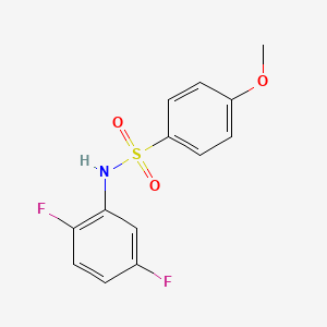 molecular formula C13H11F2NO3S B5849954 N-(2,5-difluorophenyl)-4-methoxybenzenesulfonamide 