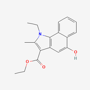 molecular formula C18H19NO3 B5849964 ethyl 1-ethyl-5-hydroxy-2-methyl-1H-benzo[g]indole-3-carboxylate CAS No. 49742-75-8