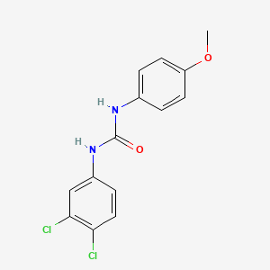 molecular formula C14H12Cl2N2O2 B5849977 N-(3,4-dichlorophenyl)-N'-(4-methoxyphenyl)urea CAS No. 16655-20-2