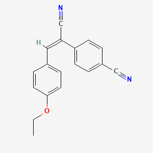 molecular formula C18H14N2O B5849984 4-[1-cyano-2-(4-ethoxyphenyl)vinyl]benzonitrile 