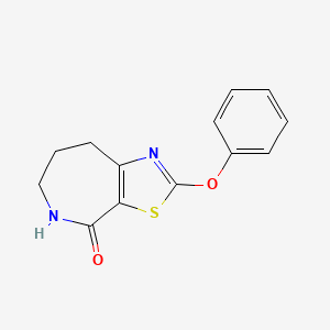 molecular formula C13H12N2O2S B5850018 2-phenoxy-5,6,7,8-tetrahydro-4H-[1,3]thiazolo[5,4-c]azepin-4-one 