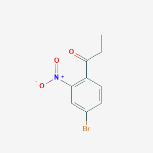 molecular formula C9H8BrNO3 B5850036 1-(4-bromo-2-nitrophenyl)-1-propanone 