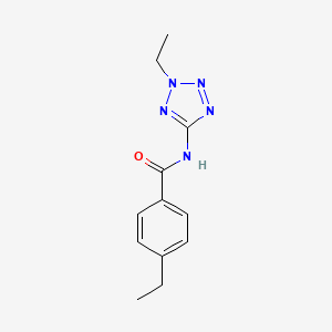 molecular formula C12H15N5O B5850038 4-ethyl-N-(2-ethyl-2H-tetrazol-5-yl)benzamide CAS No. 708286-27-5