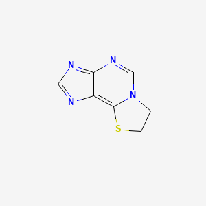 molecular formula C7H6N4S B5850062 7,8-二氢[1,3]噻唑并[2,3-i]嘌呤 