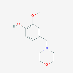molecular formula C12H17NO3 B5850093 2-methoxy-4-(4-morpholinylmethyl)phenol 
