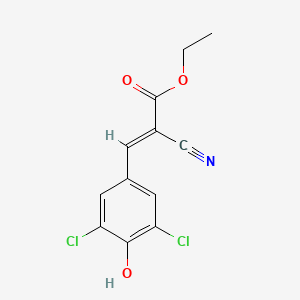 molecular formula C12H9Cl2NO3 B5850094 ethyl 2-cyano-3-(3,5-dichloro-4-hydroxyphenyl)acrylate 