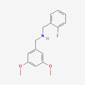 [(3,5-Dimethoxyphenyl)methyl][(2-fluorophenyl)methyl]amine